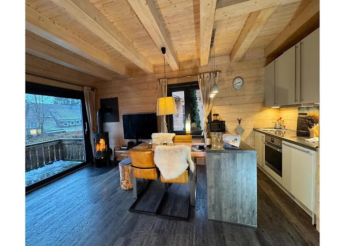 Blockhuette Im Harz Mit Sauna Und Kamin Nyaraló